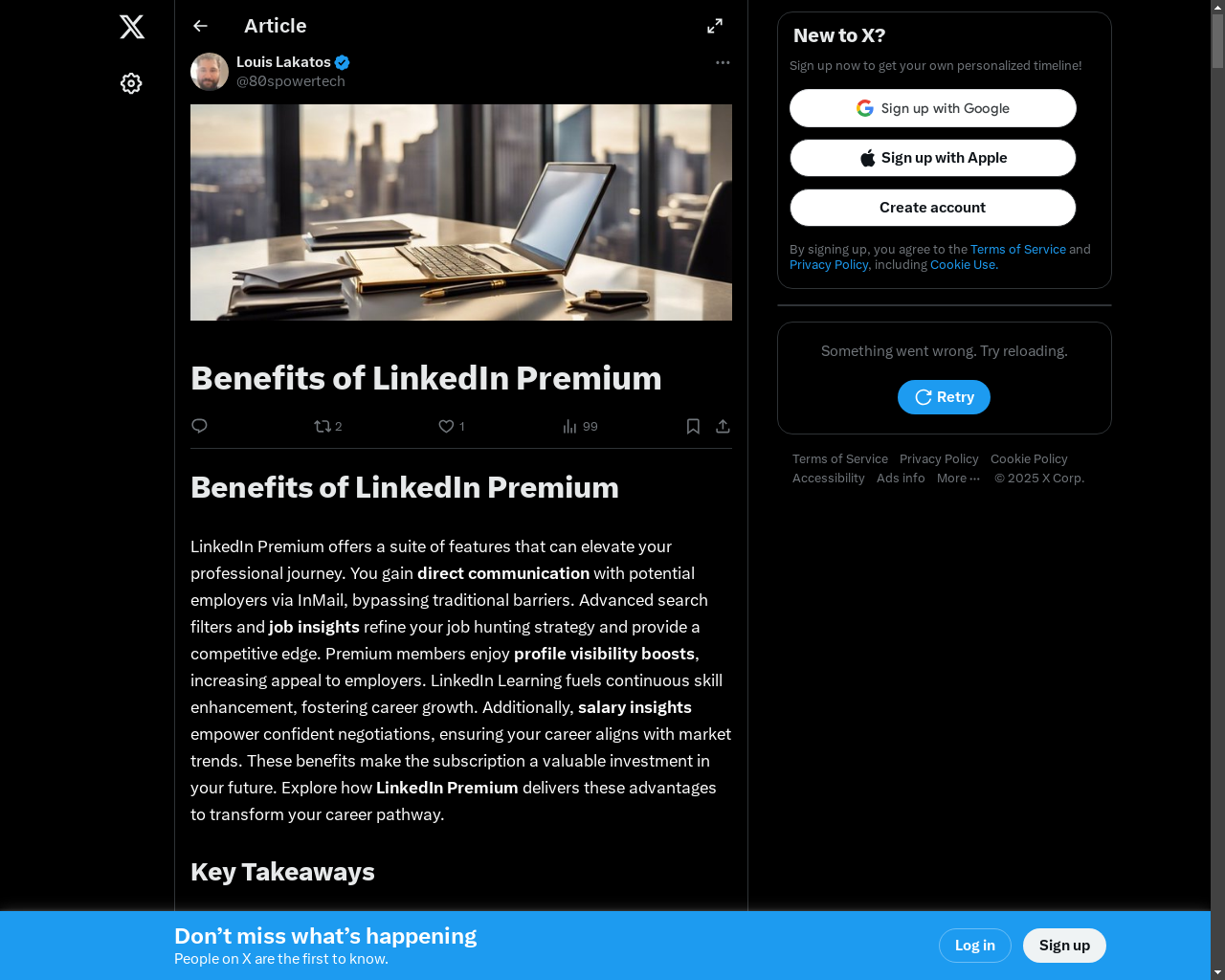 Show HN: Benefits of LinkedIn Premium - Project Screenshot