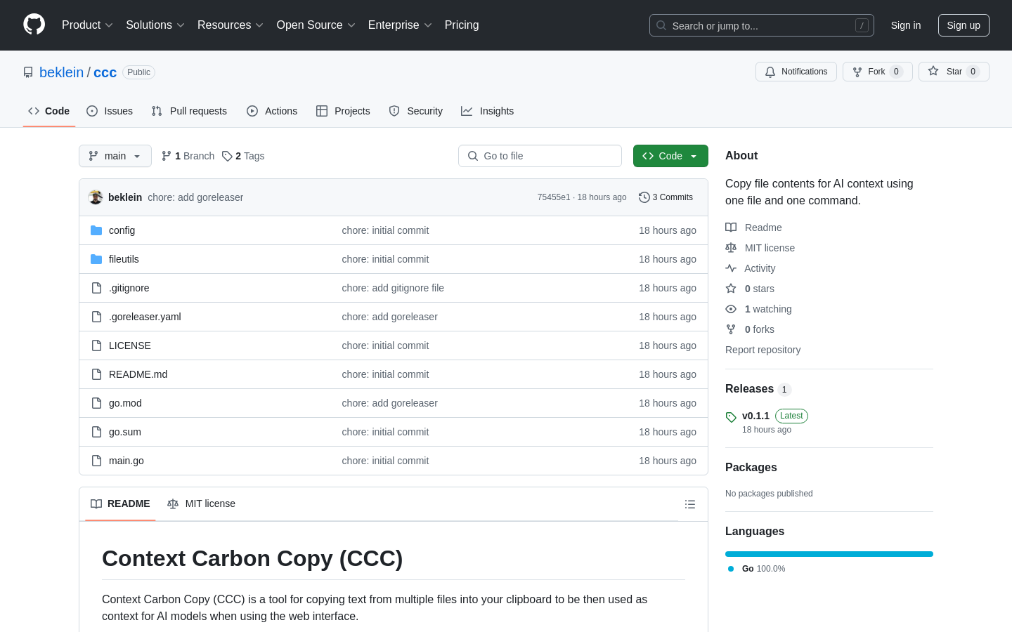 Show HN: Context Carbon Copy – Copy file contents for context in ChatGPT o1 - Project Screenshot