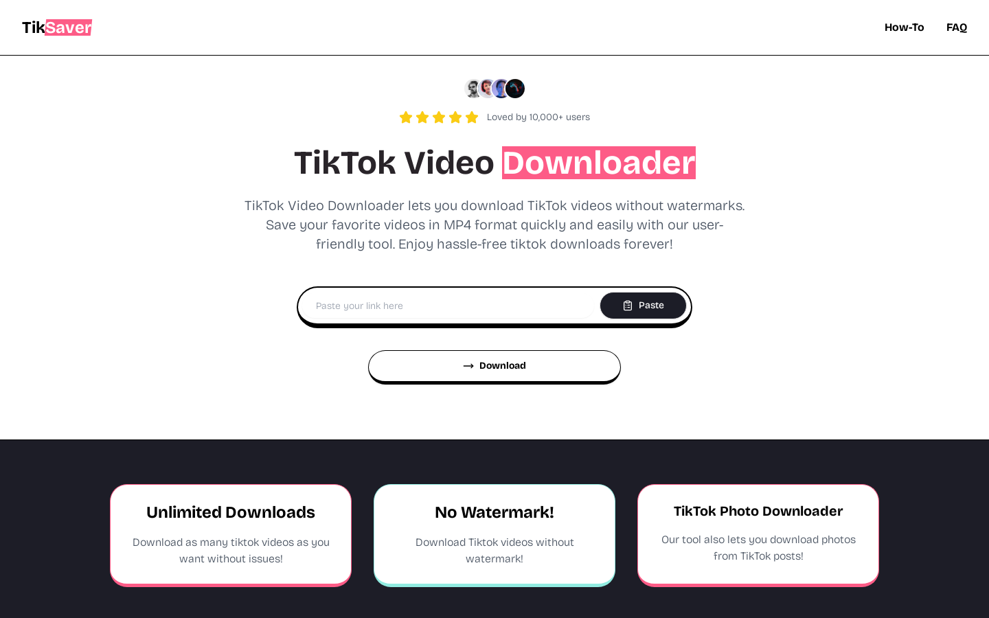 Show HN: 无广告的 TikTok 视频下载器 - 项目截图