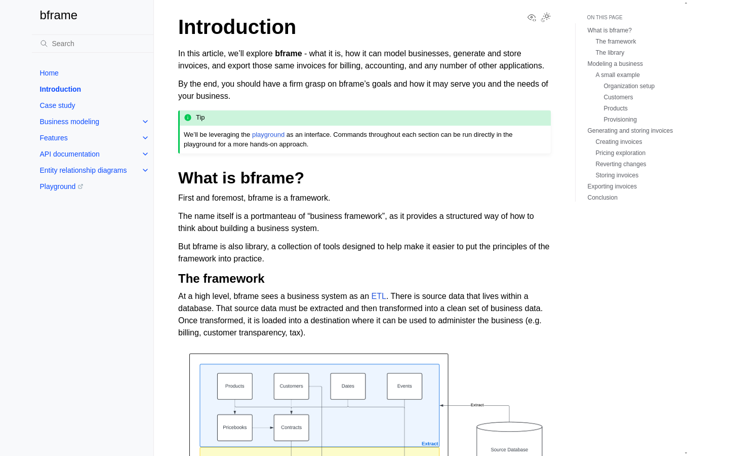 Show HN: bframe – SQLに基づくオープンソースの請求ライブラリ - プロジェクトのスクリーンショット