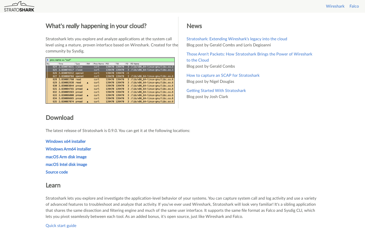 Show HN: Stratoshark，Wireshark 的兄弟应用程序 - 项目截图