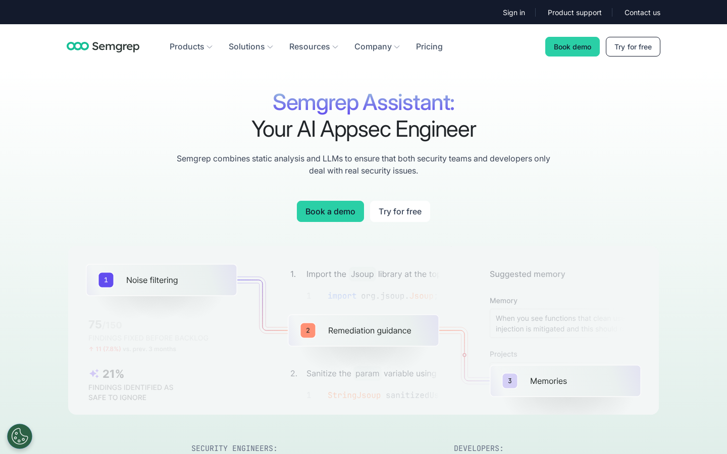 Show HN: Semgrep Assistant, a set of surgical AI tools for AppSec - Project Screenshot