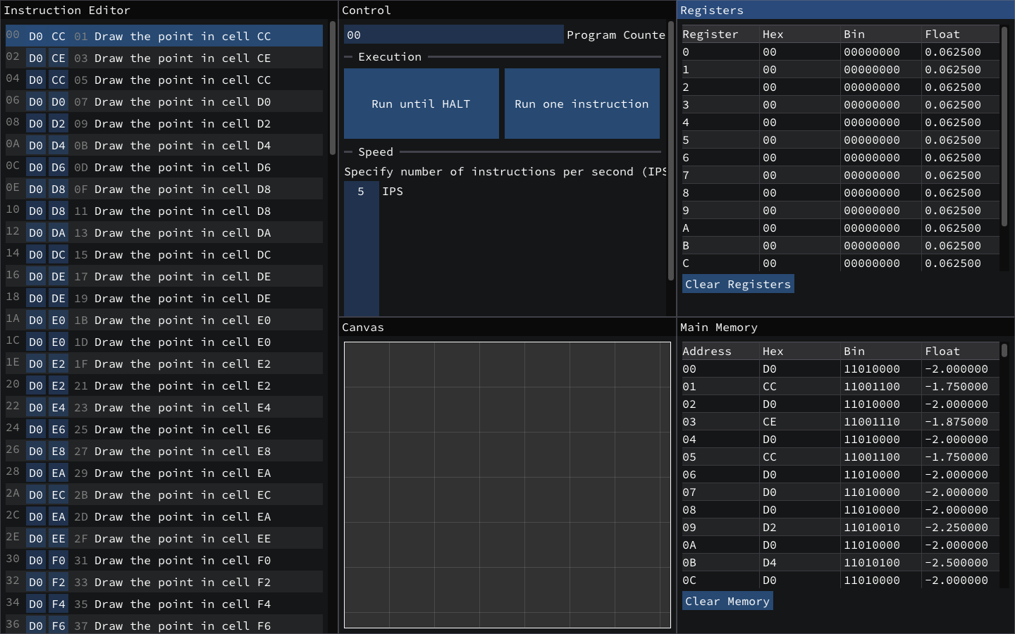 Show HN: Vole Machine ISA Simulator - Project Screenshot