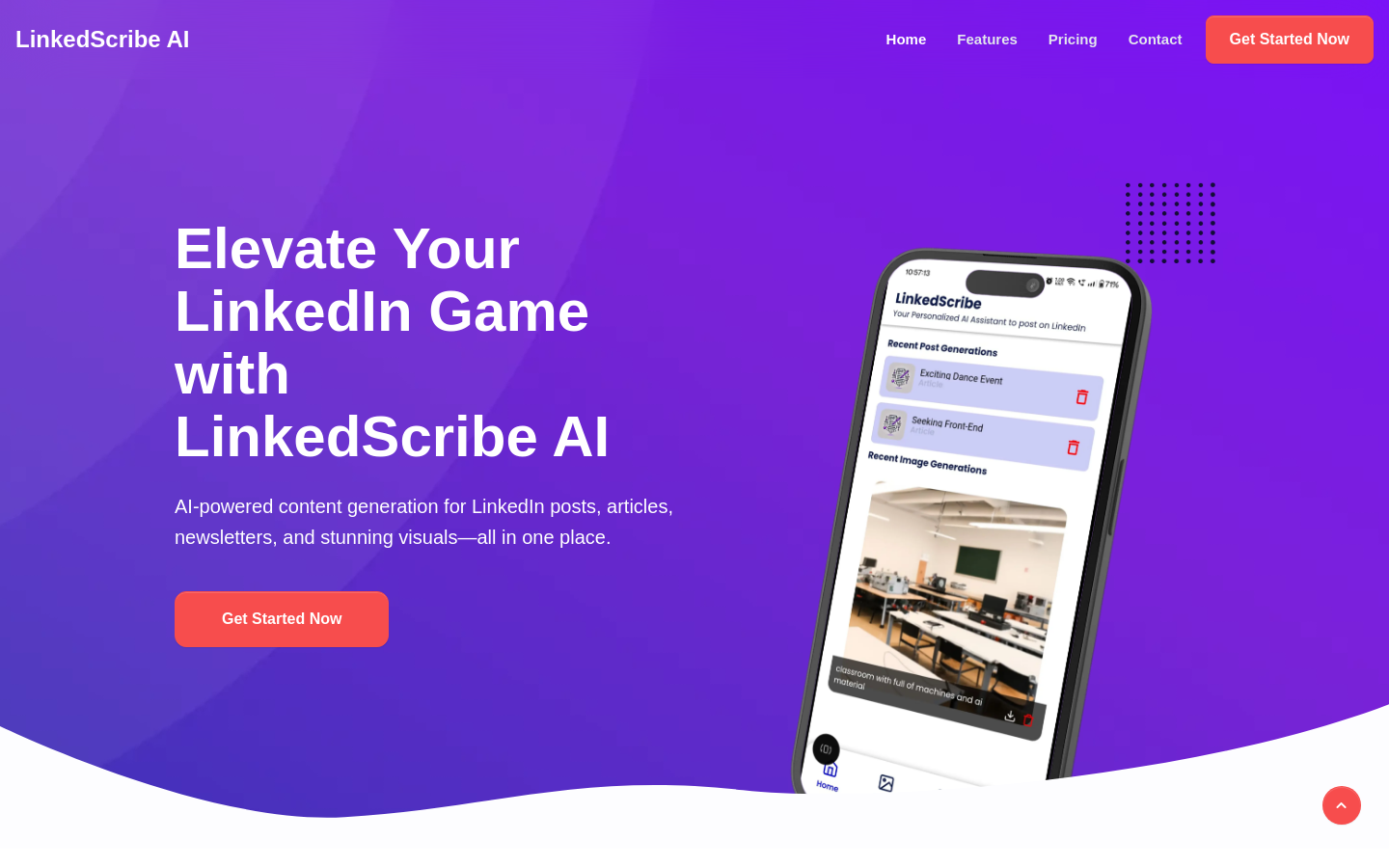 Show HN: LinkedScribe AI – 再也不必为 LinkedIn 贴文烦恼了 - 项目截图