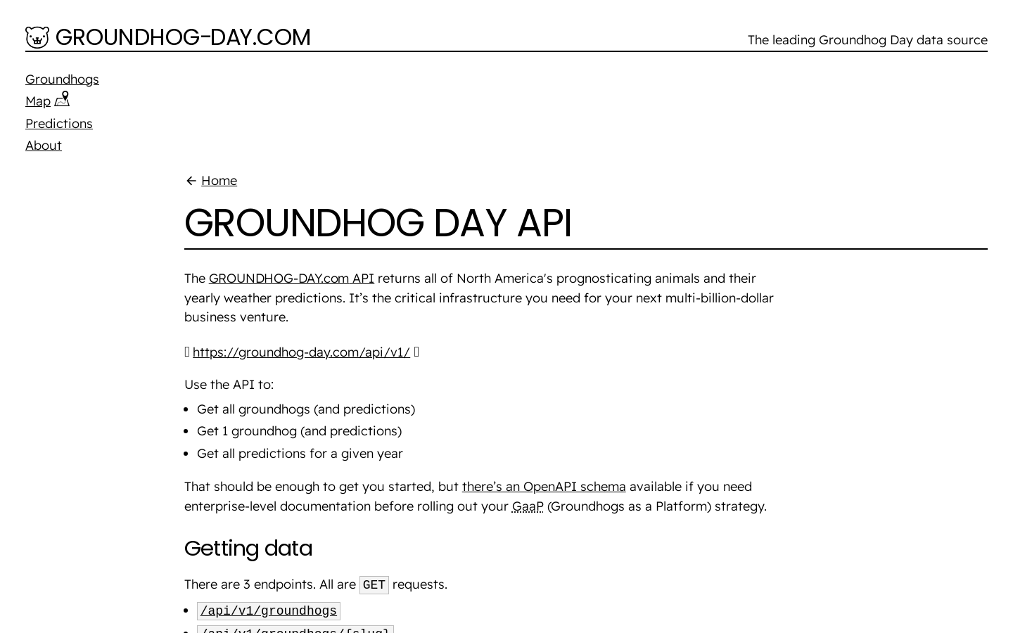 Show HN: Groundhog AI Spring API - Project Screenshot