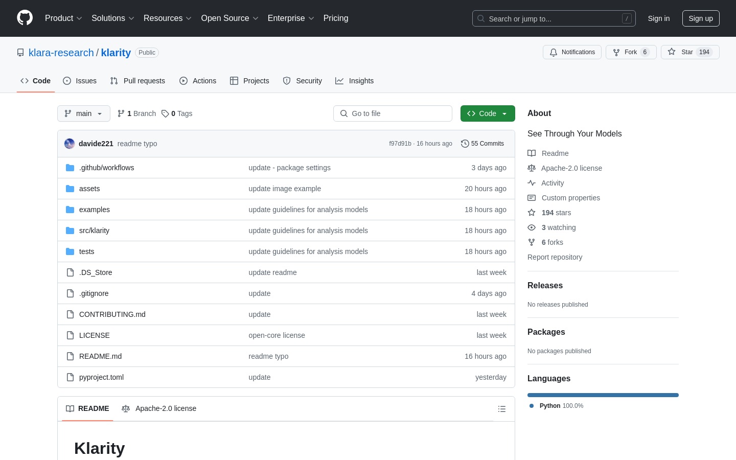 Show HN: Klarity – Open-source tool to analyze uncertainty/entropy in LLM output - Project Screenshot