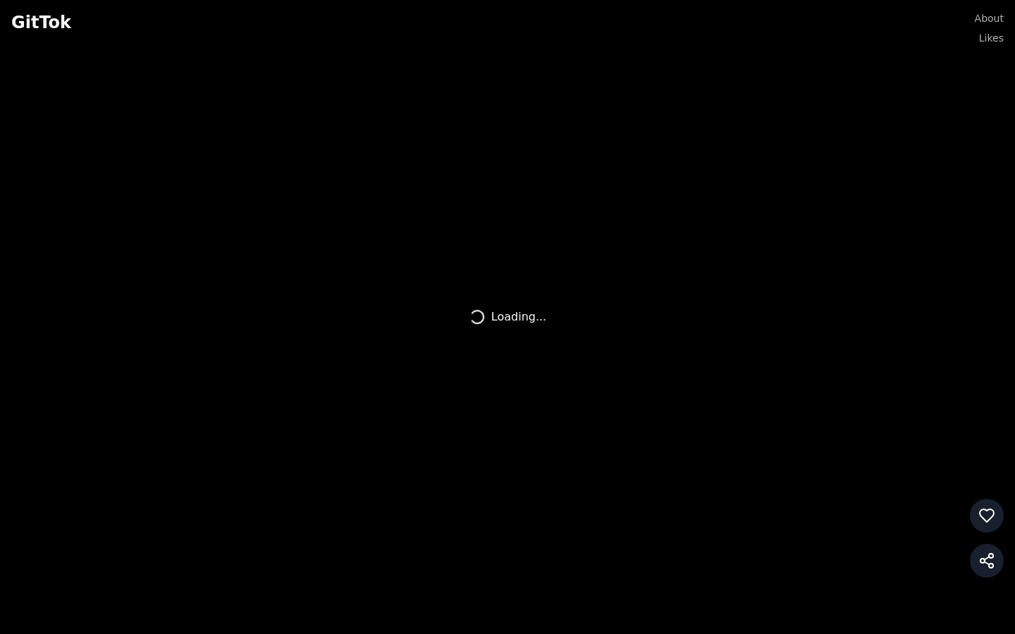 Show HN: GitTok - Project Screenshot