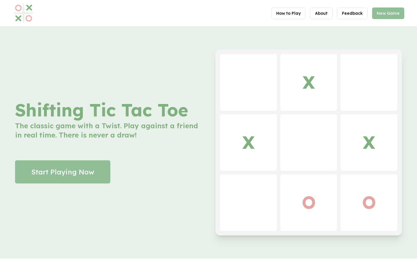 Show HN: Shifting Tic Tac Toe - Project Screenshot