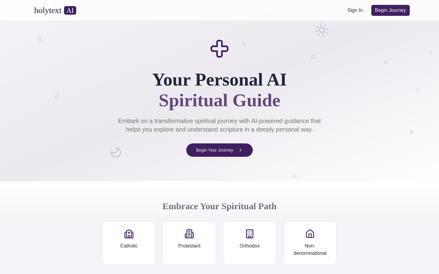 Show HN: An AI Bible - Project Screenshot