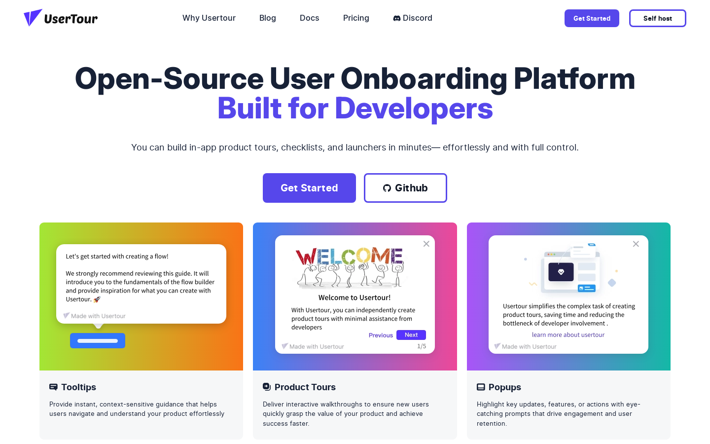 Show HN: Open-source,no/low code product onboarding platform for SaaS businesses - Project Screenshot