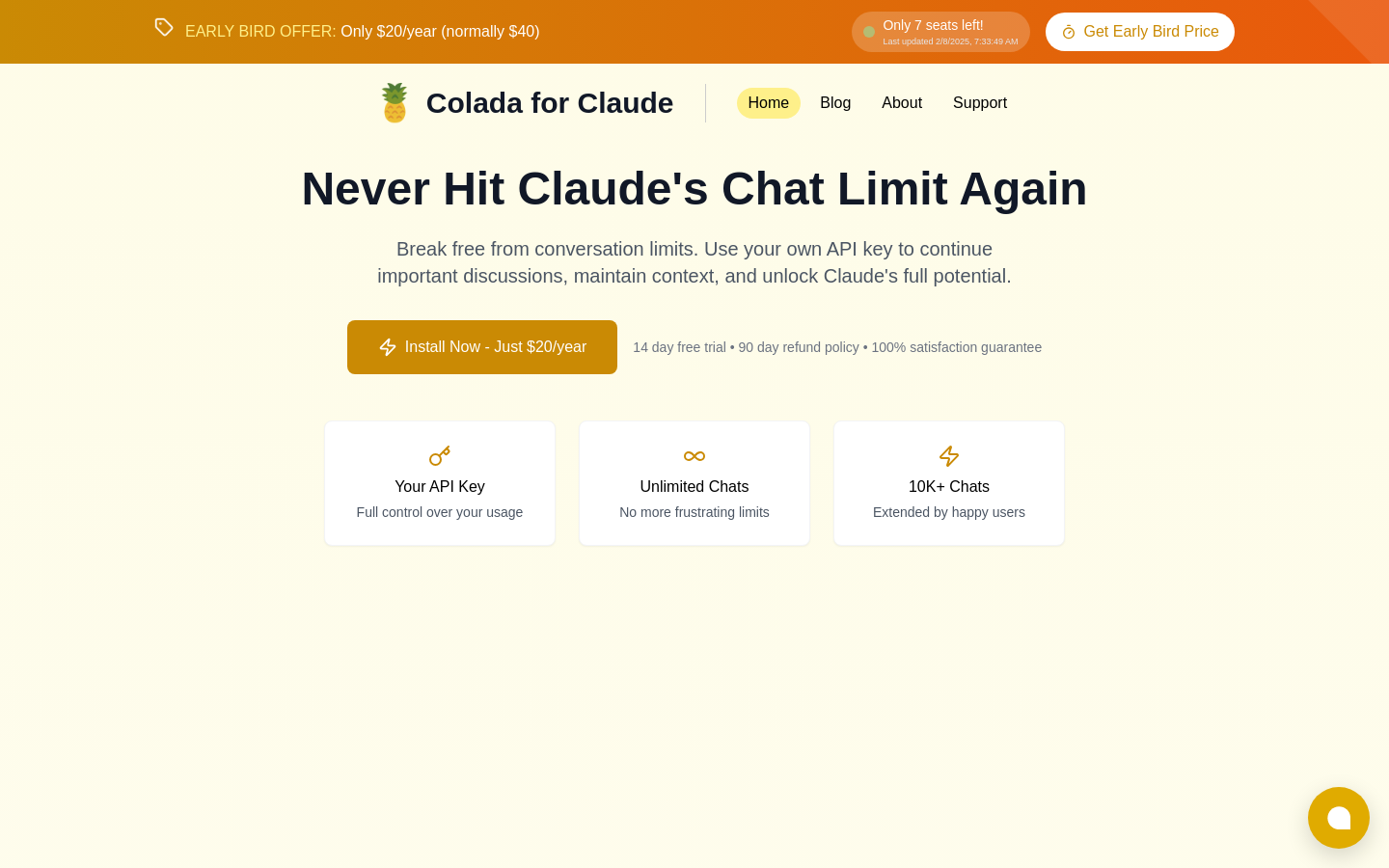 Show HN: Colada for Claude – Get past your Claude limits using your own API key - Project Screenshot