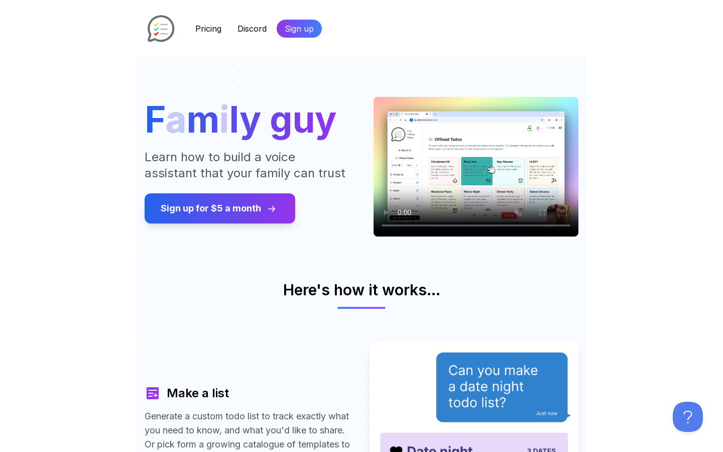 Show HN: Tiny Talking Todos – Bring AI reasoning to your family's context - Project Screenshot
