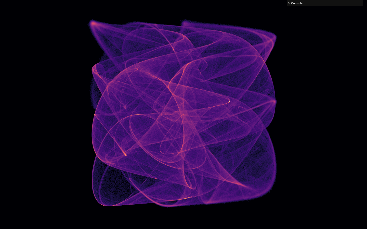 Show HN: De Jong Attractors - Project Screenshot