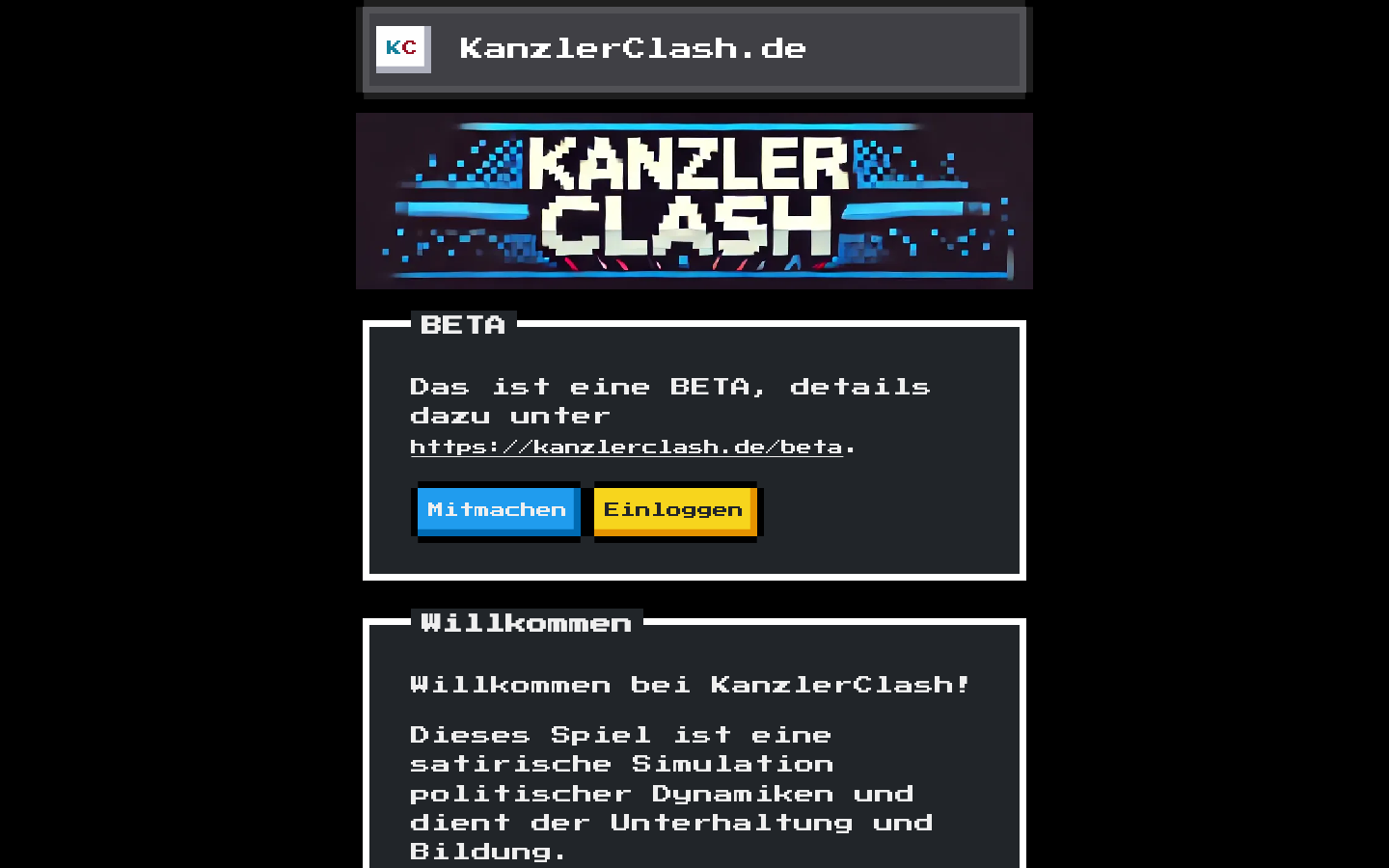 Show HN: KanzlerClash – A political autobattler for btw25 (8 days left) - Project Screenshot