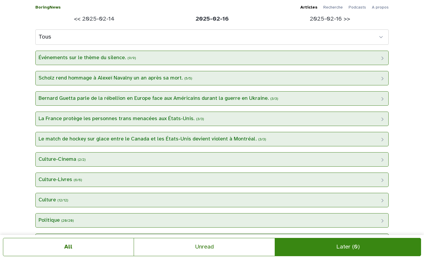 Show HN: A French AI processed news aggregator - Project Screenshot