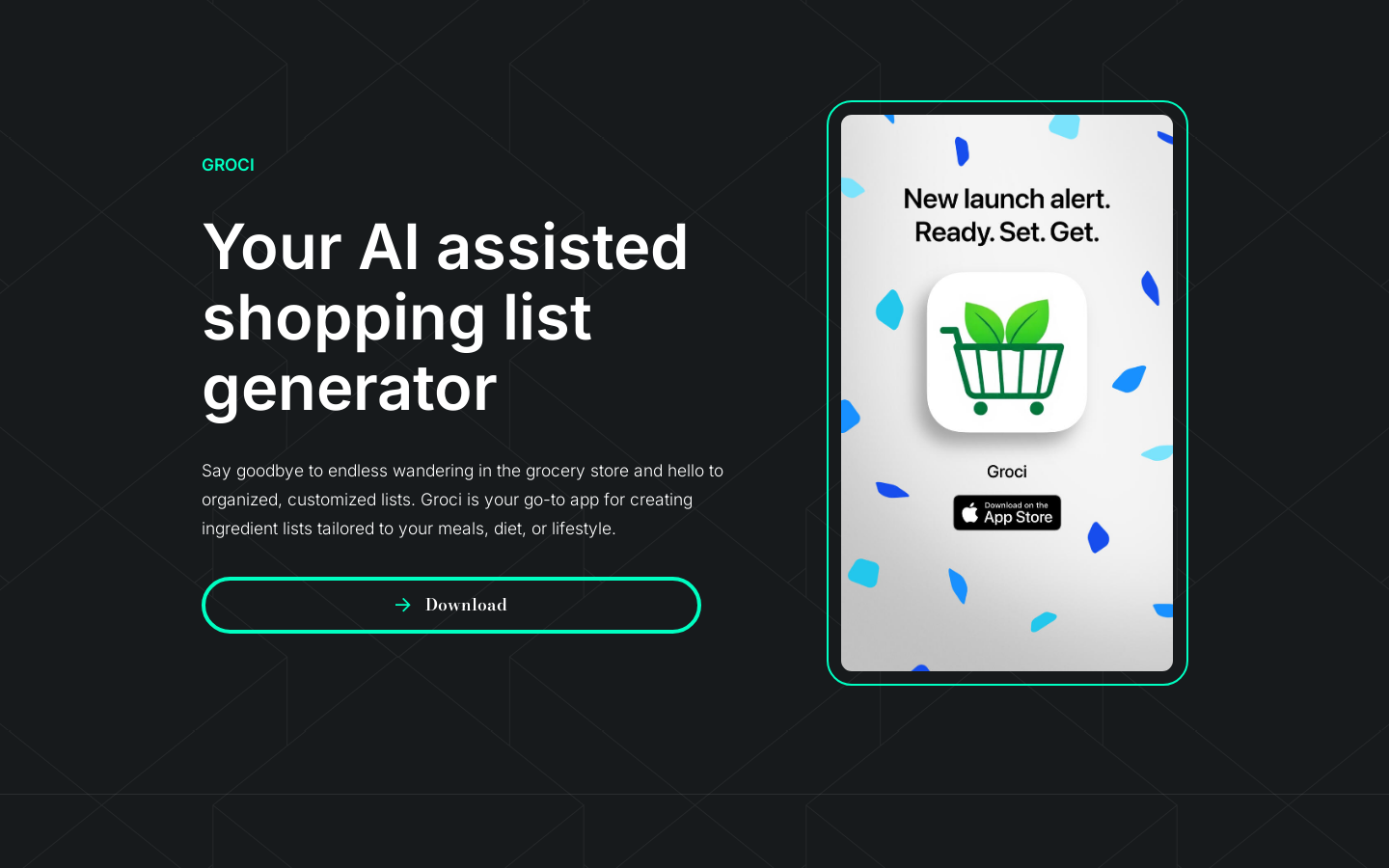 Show HN: AI Powered Grocery List Suggestor - Project Screenshot