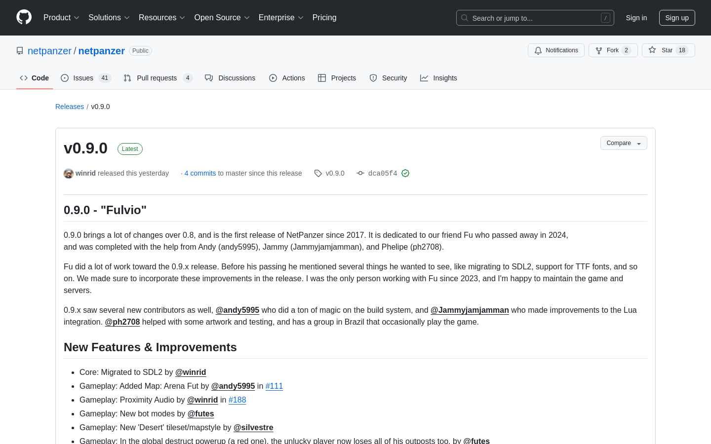 Show HN: 2017年以来のNetPanzerのリリース - プロジェクトのスクリーンショット