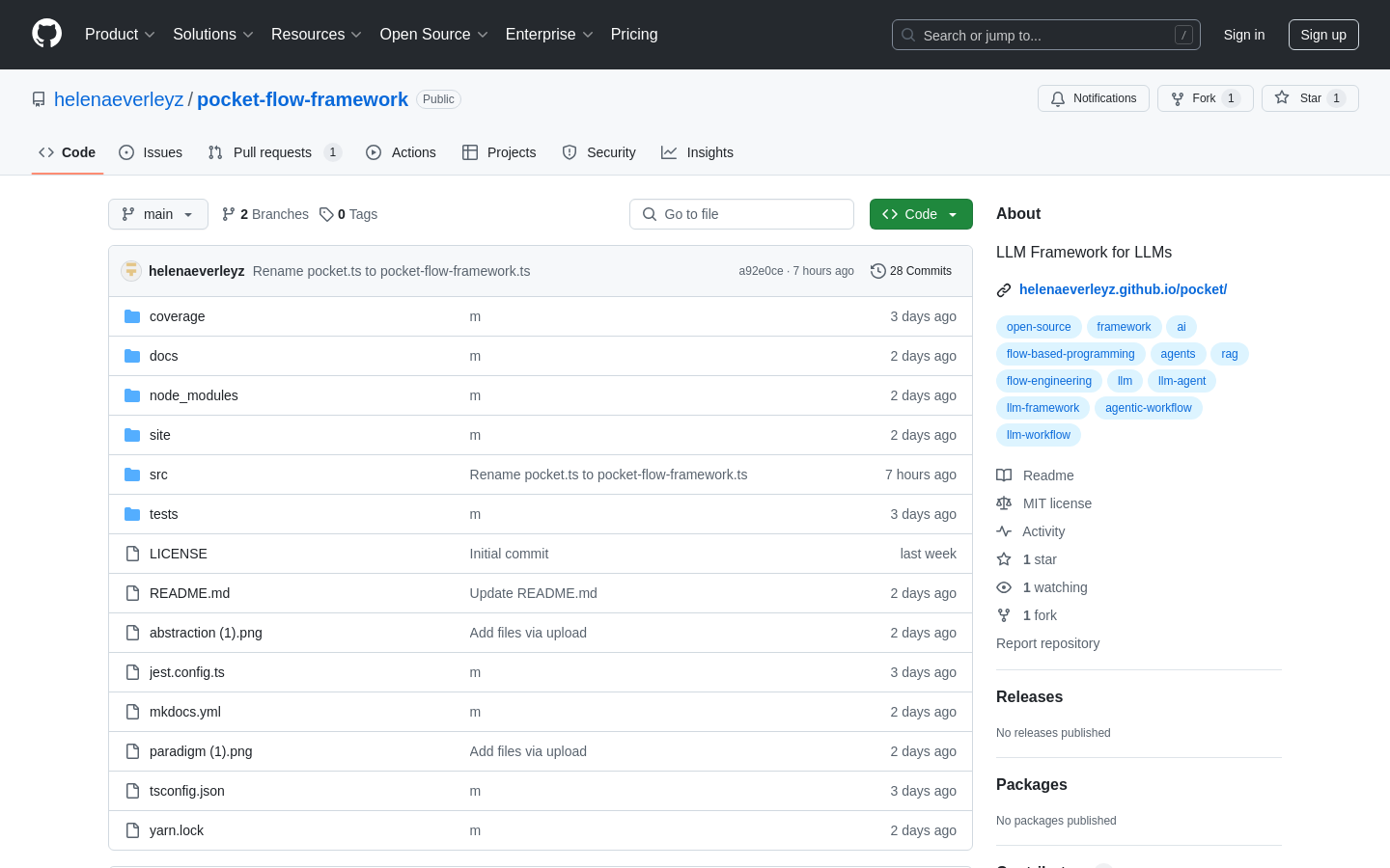Show HN: エージェントは、向きのあるネストされたグラフです。 - プロジェクトのスクリーンショット