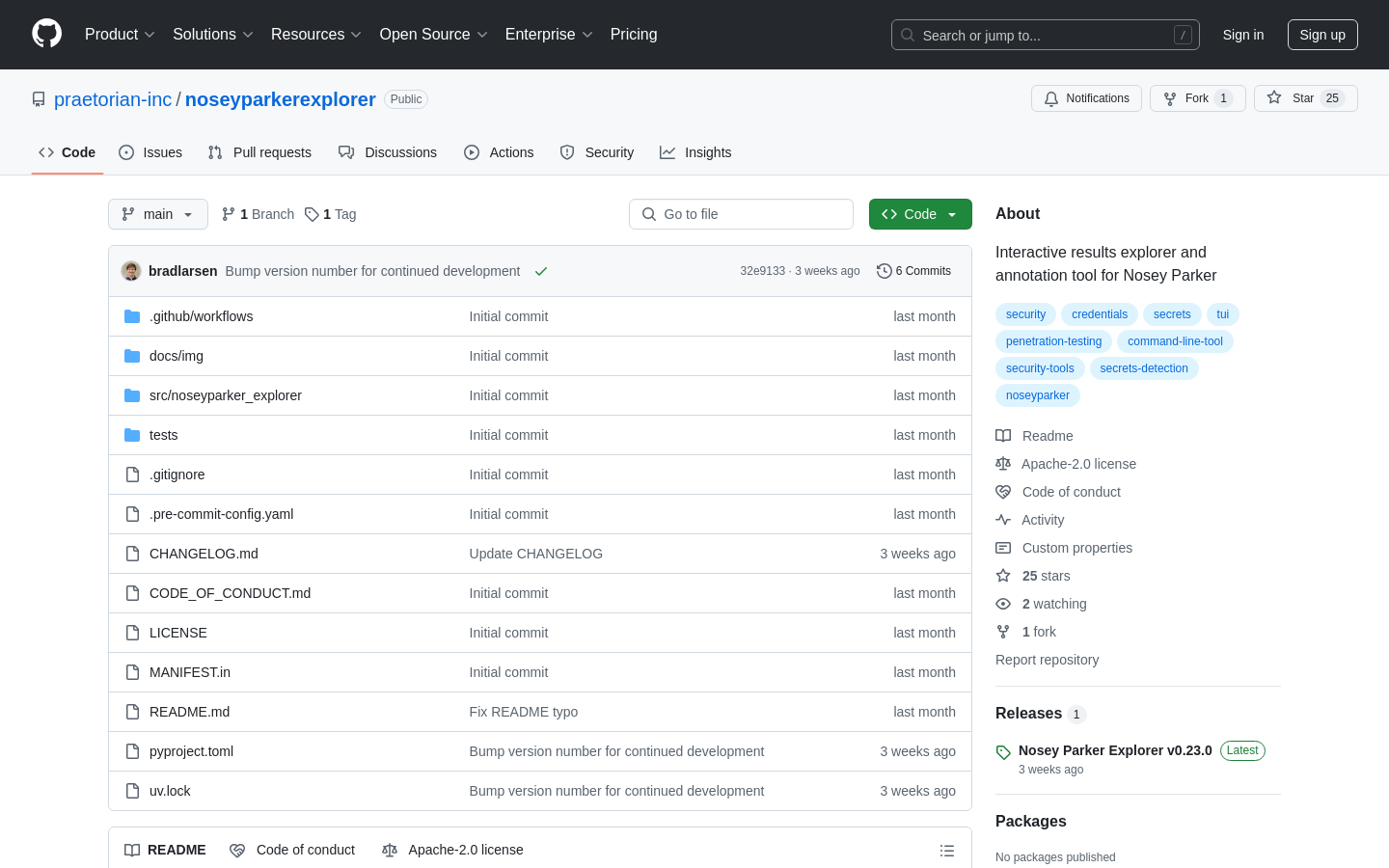 Show HN: Nosey Parker Explorerは、秘密の露出をインタラクティブにレビューするためのTUIです。 - プロジェクトのスクリーンショット