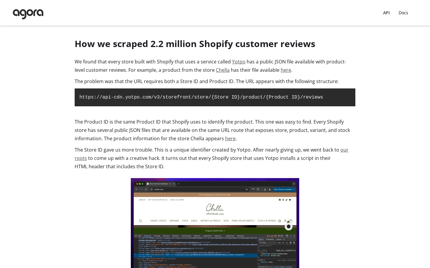 Show HN: 2.2MのShopify商品レビューを収集しました。 - プロジェクトのスクリーンショット