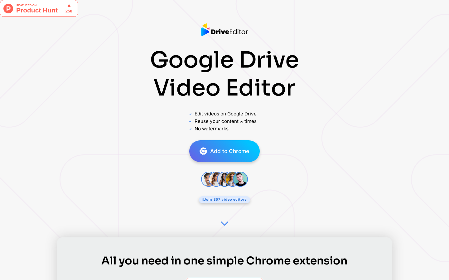 Show HN: Google Drive Video Editor - Project Screenshot