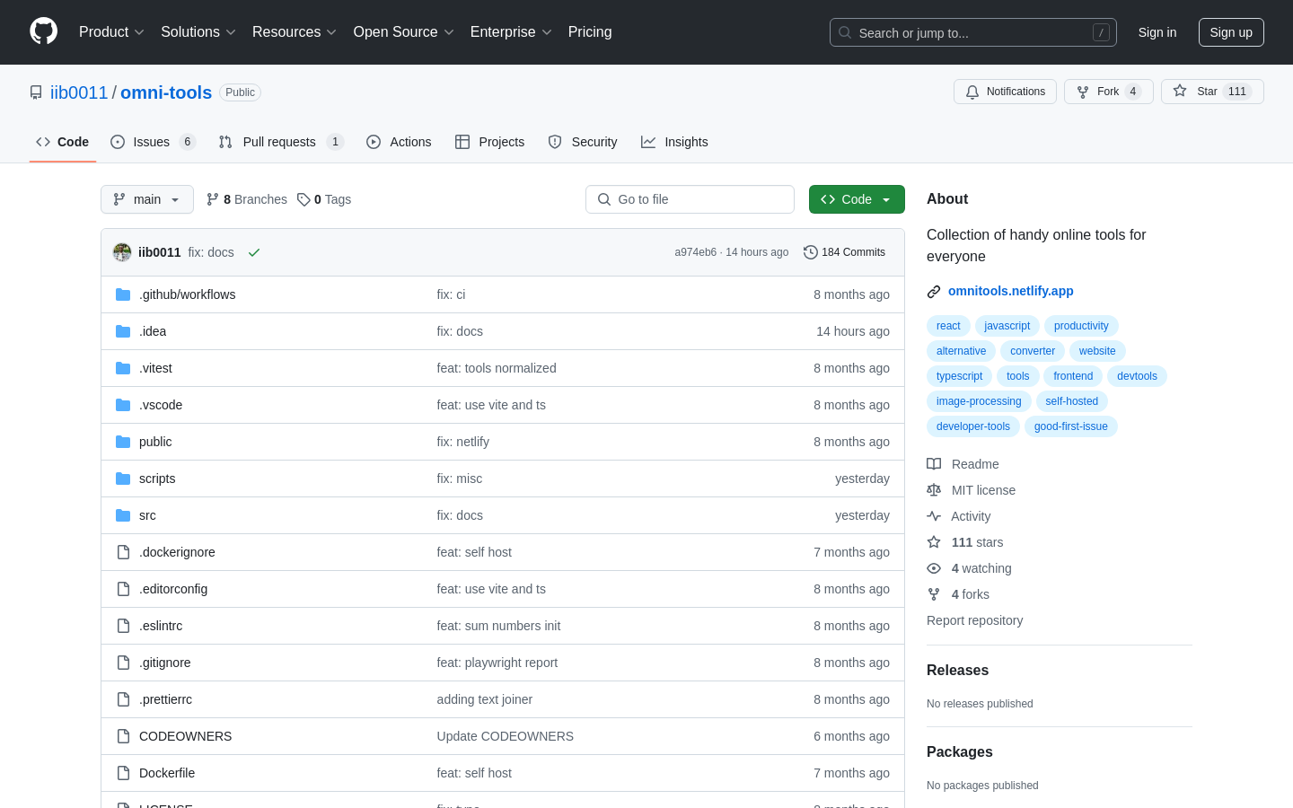 Show HN: OmniTools–A Self-Hosted Suite of Open Source Tools for Everyday Tasks - Project Screenshot