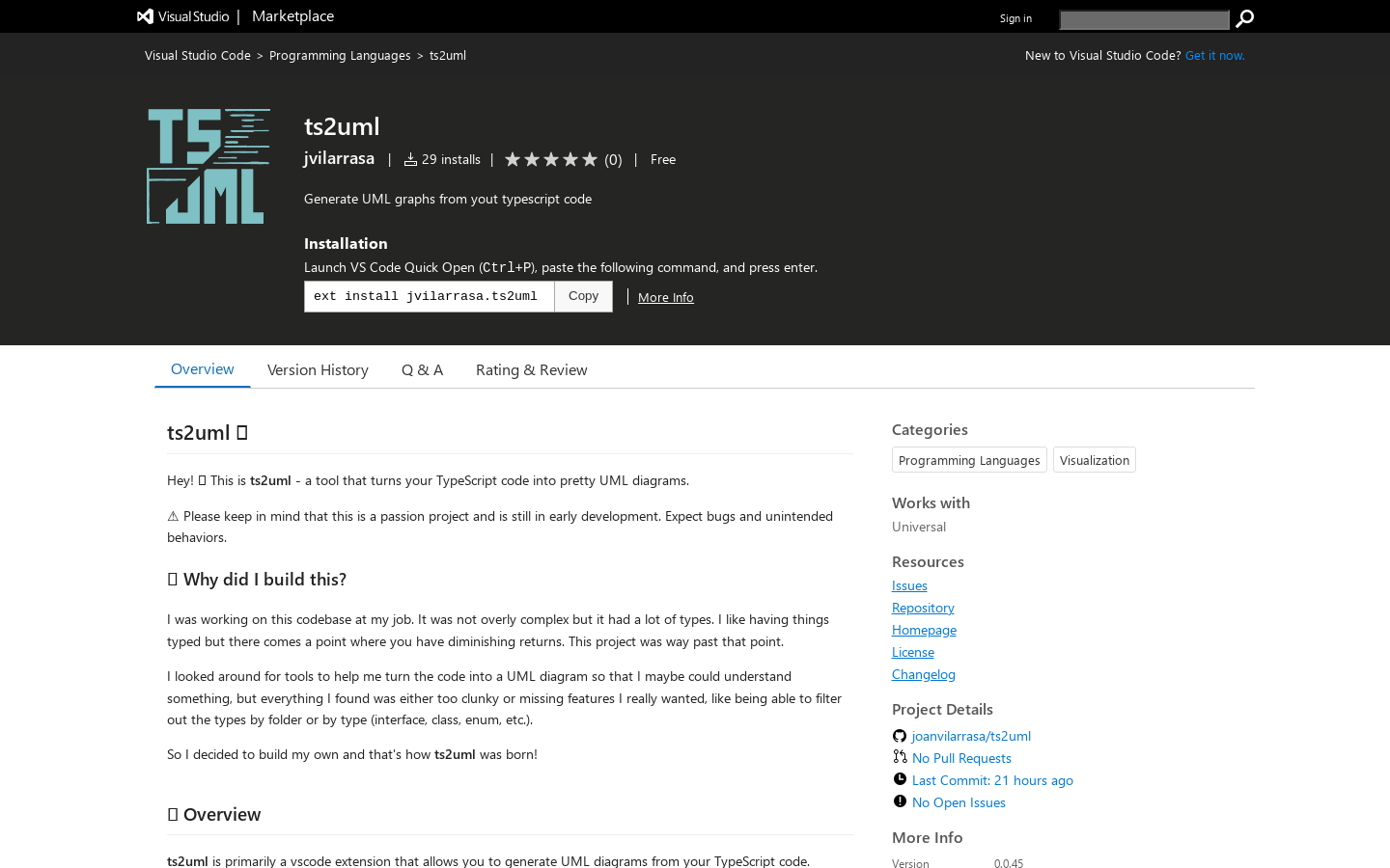 Show HN: I build a tool to generate a diagram from Typescript files - Project Screenshot