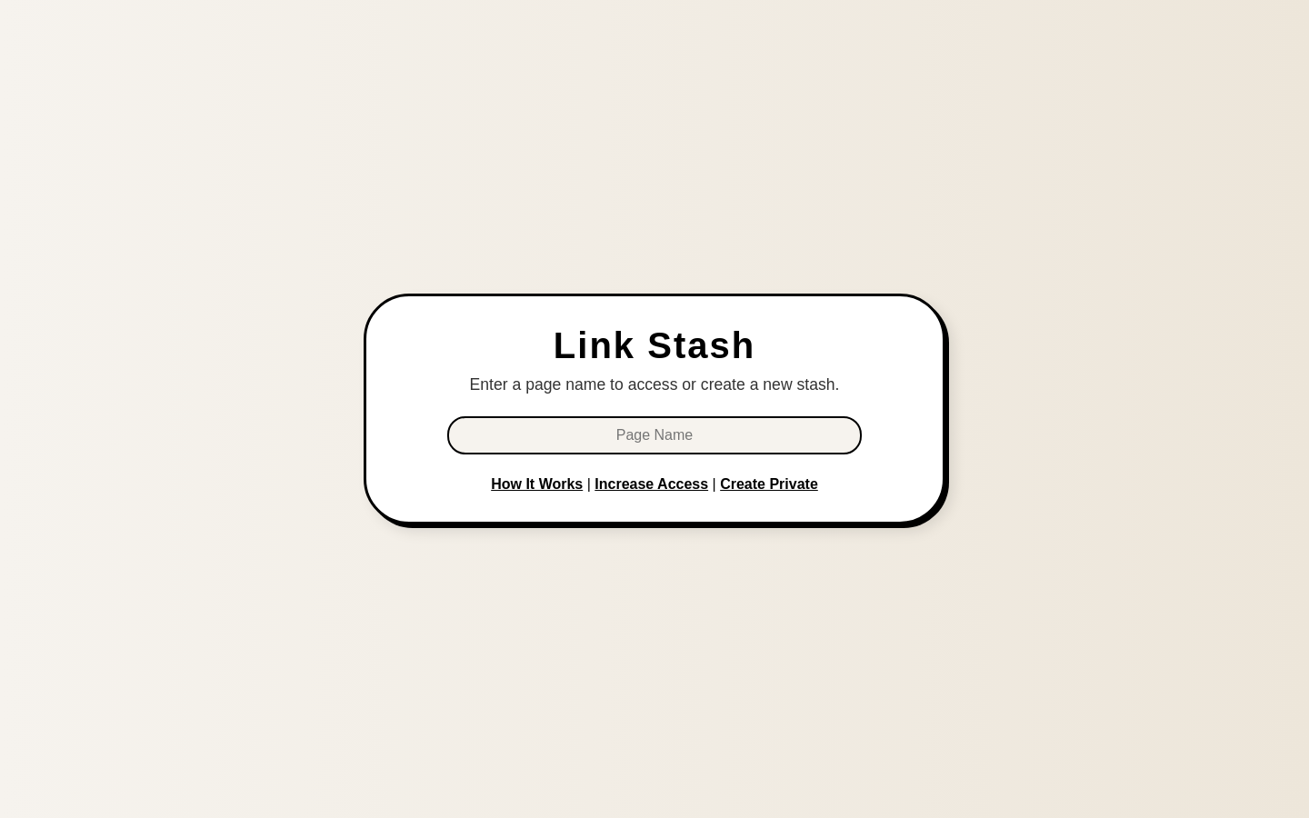 Show HN: Save links on a public page without an account - Project Screenshot