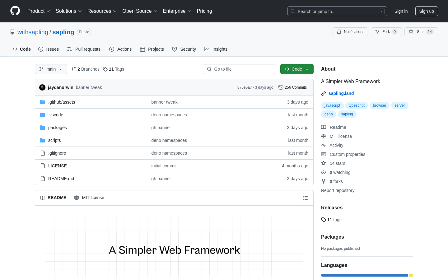 Show HN: A Modern SSR framework for generating content-first websites - Project Screenshot
