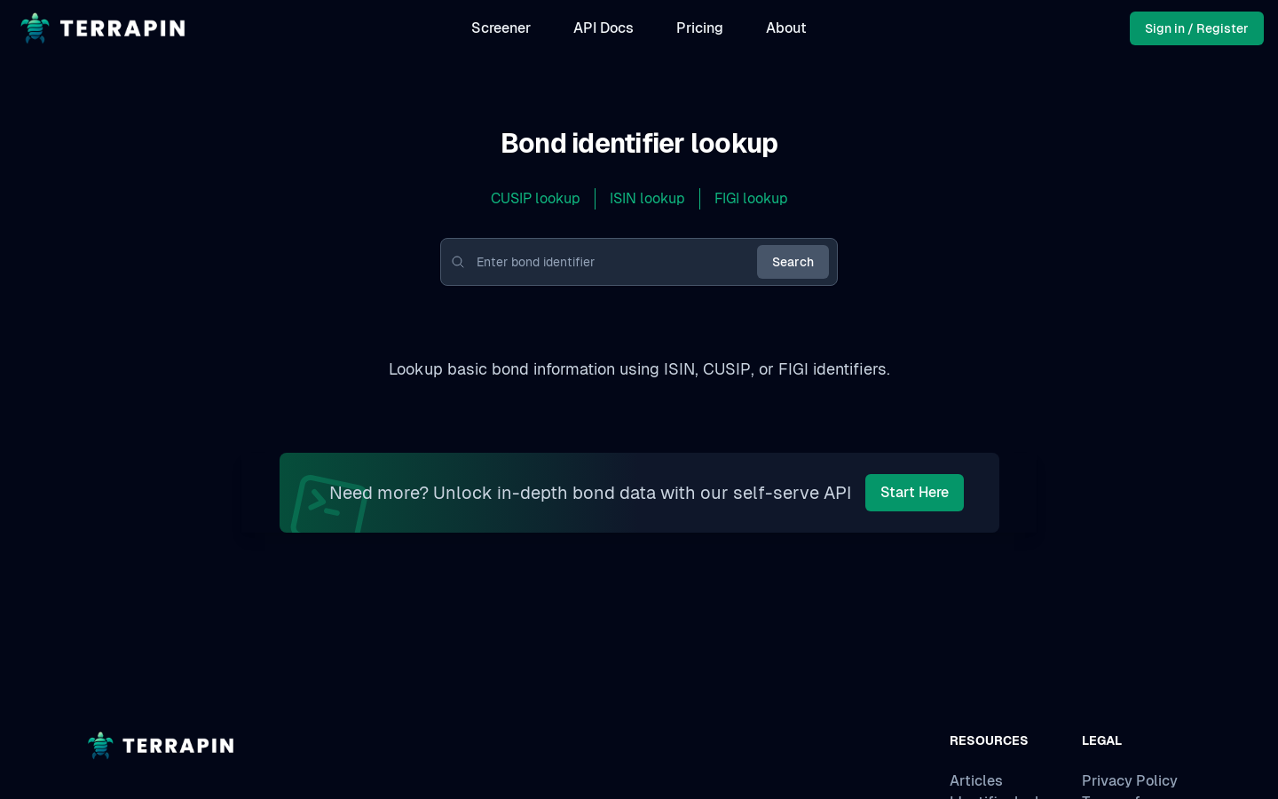 Show HN: Fast bond ISIN, CUSIP and FIGI search - Project Screenshot