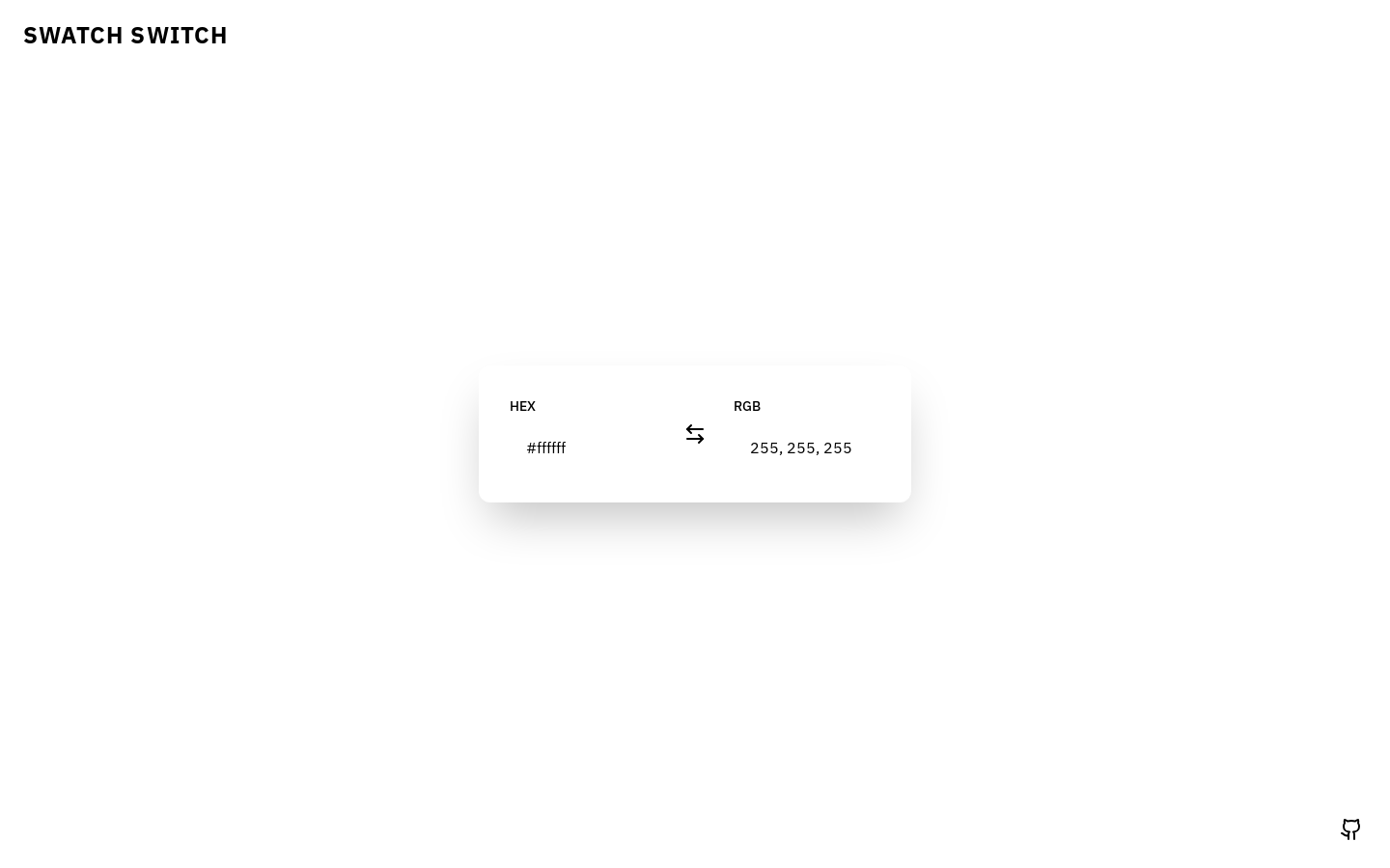 Show HN: Swatch Switch – A minimal color conversion tool for design and dev - Project Screenshot