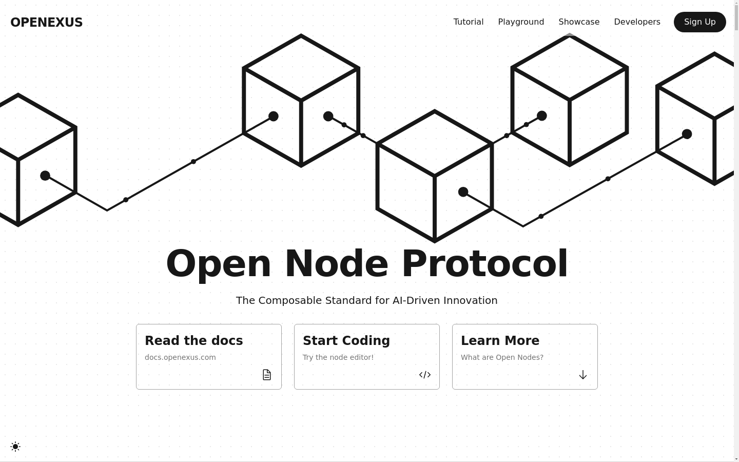 Show HN: Open Node Protocol – The Composable Standard for AI-Driven Innovation - Project Screenshot