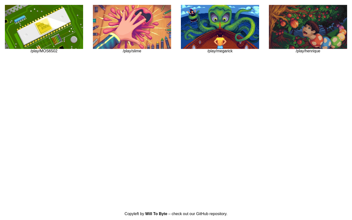 Show HN: Portfolio of demos created with my homebrew 2D engine made to my son - Project Screenshot