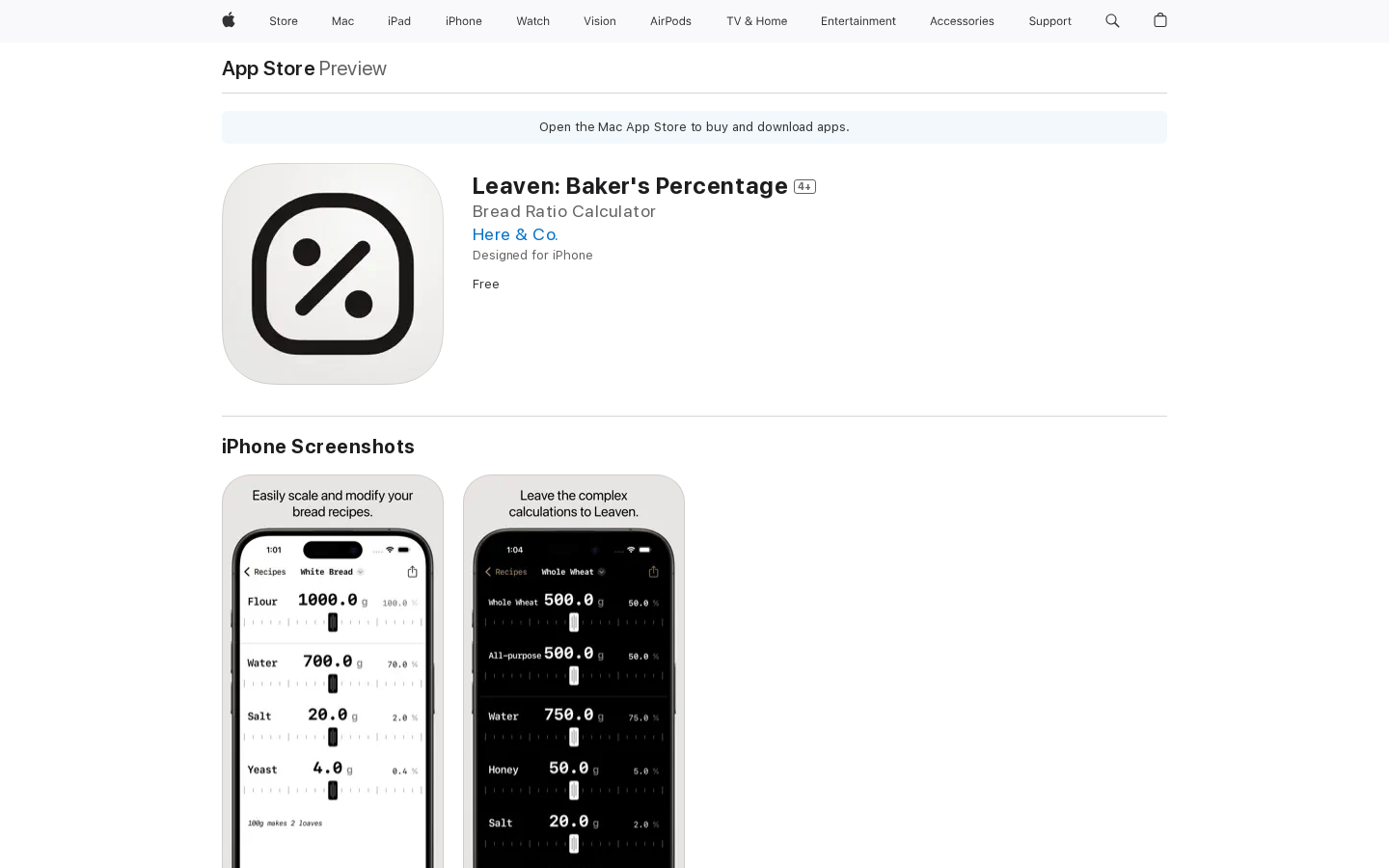 Show HN: I built a simple baker percentage iPhone app - Project Screenshot