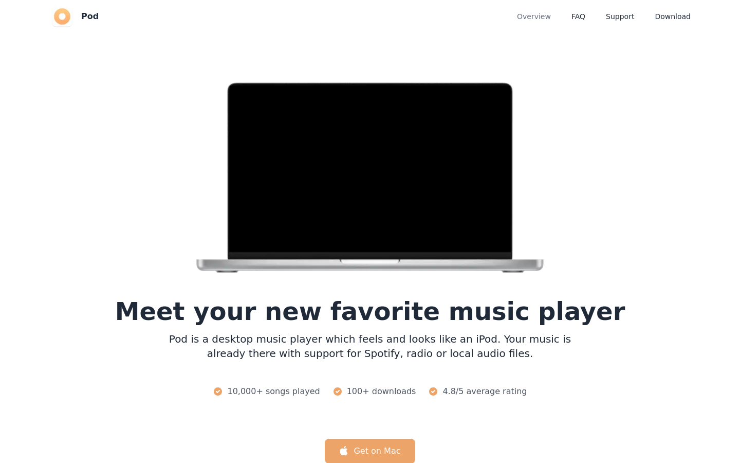 Show HN: I Reinvented the iPod but for Desktop - Project Screenshot