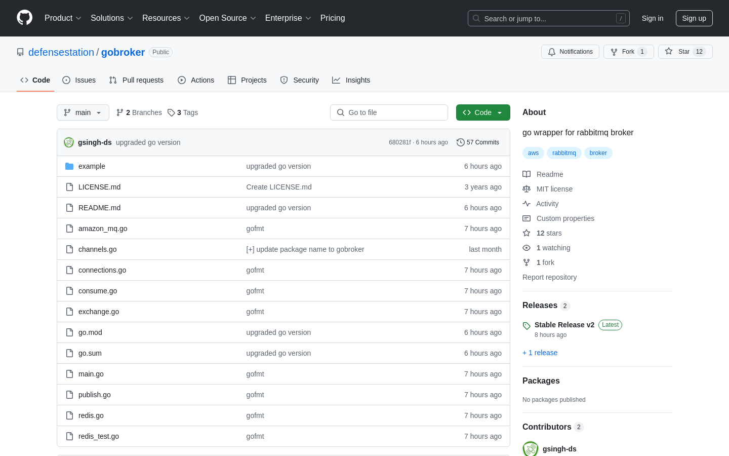 Show HN:GoBroker- A Unified Messaging Broker Lib for Go(RabbitMQ,Redis,AmazonMQ) - Project Screenshot