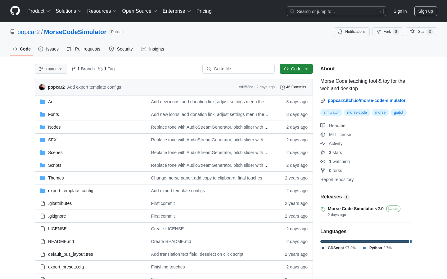Show HN: 私はウェブ上で動作するモールス信号教育ツールを作成しました。 - プロジェクトのスクリーンショット