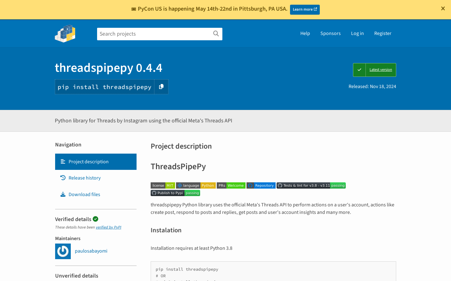 ThreadsPipePy