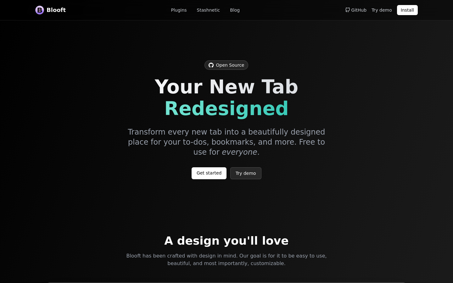 Blooft - The Ultimate New Tab