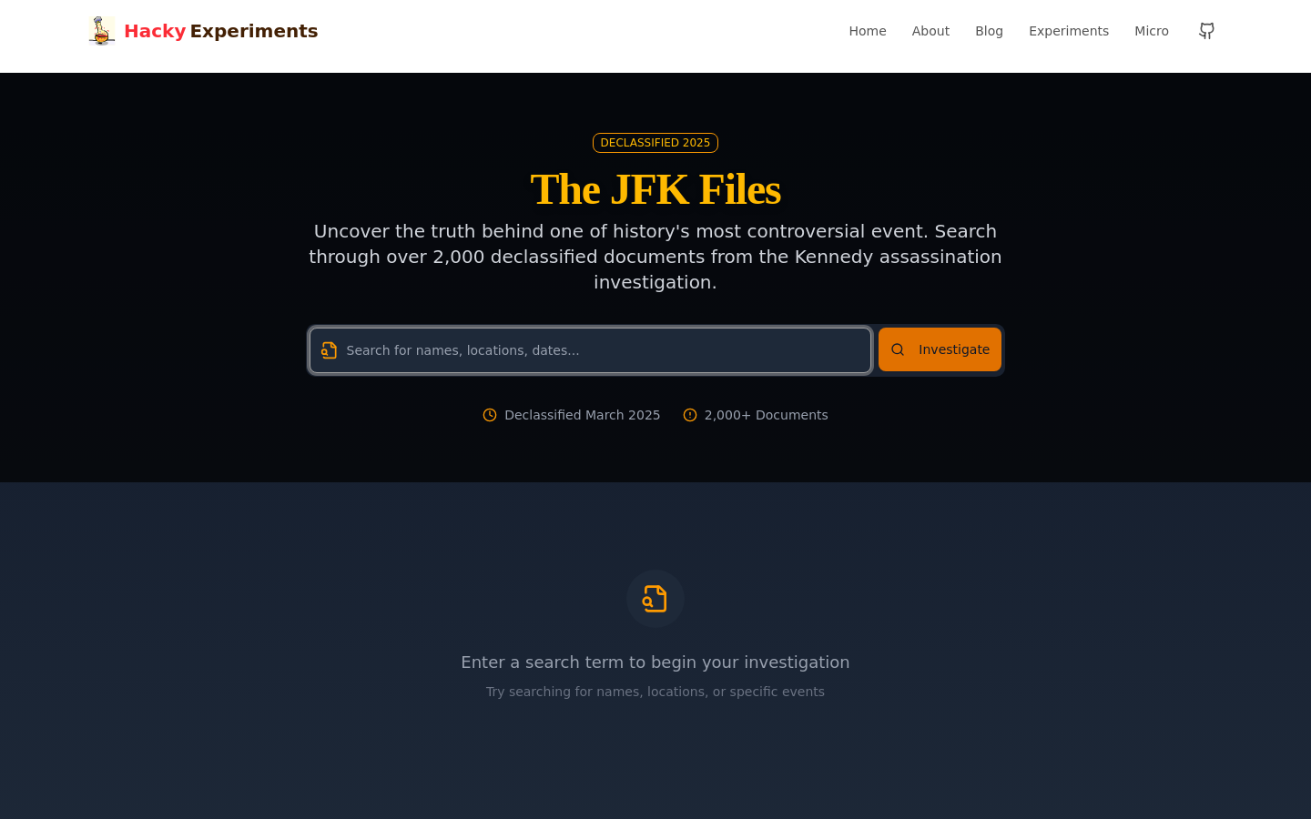 JFK-RAG:AI弾丸検索
