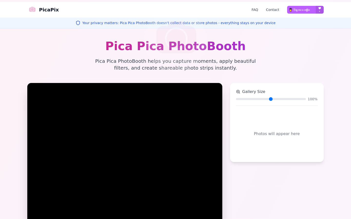 Pica Pica 虚拟照相亭