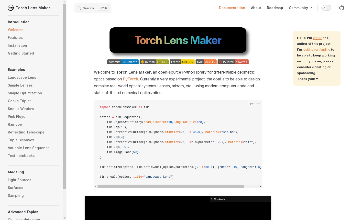 Torch Lens Maker