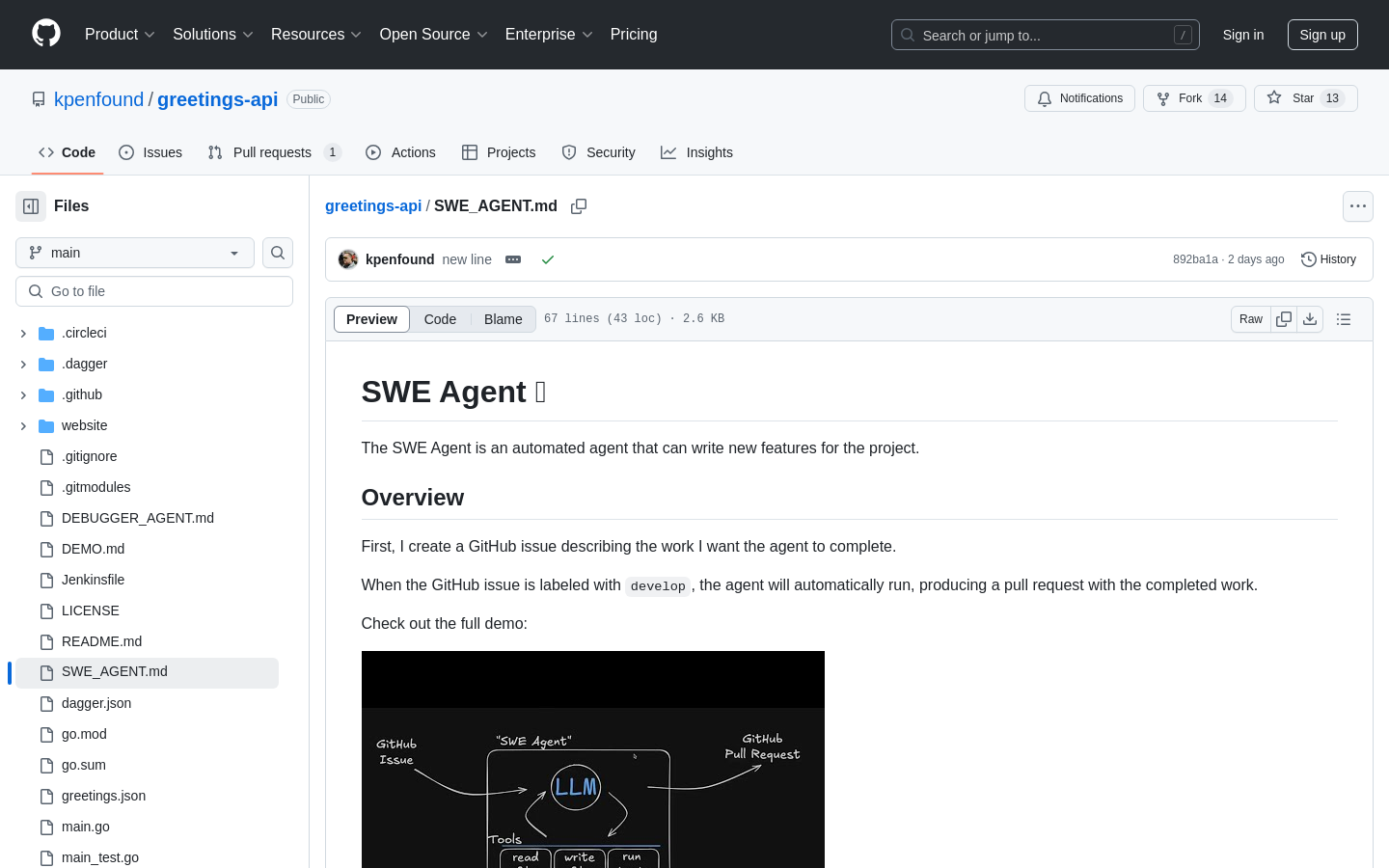 Simple SWE Agent