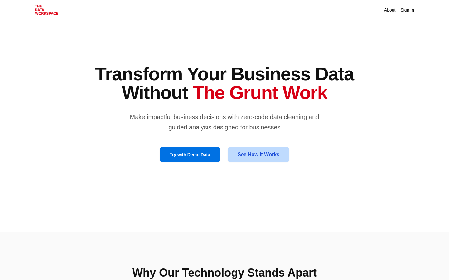 The Data Workspace