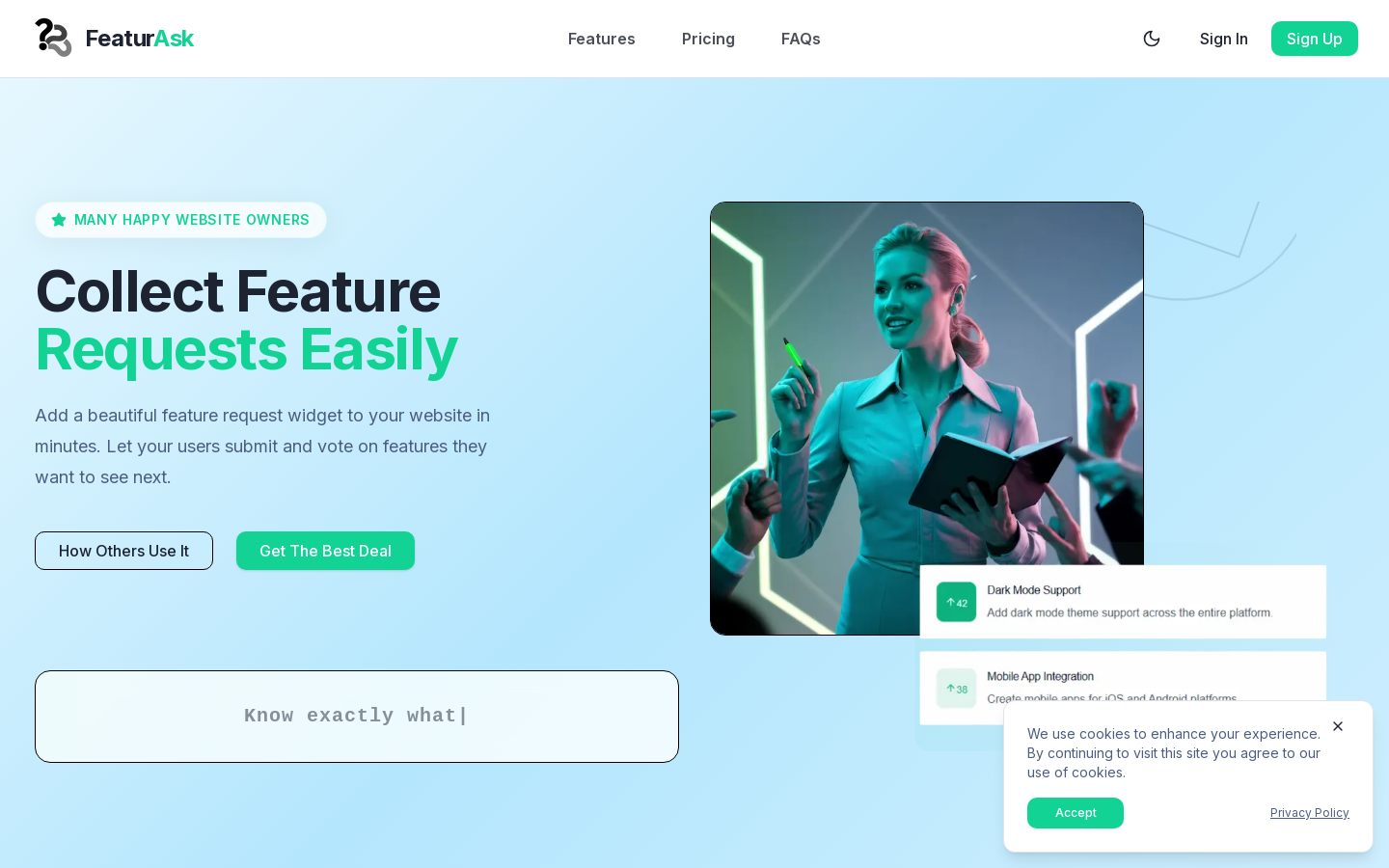 Feature Request Widget
