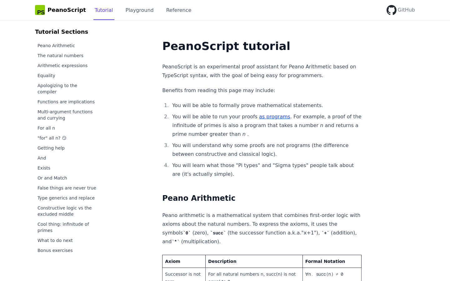 PeanoScript