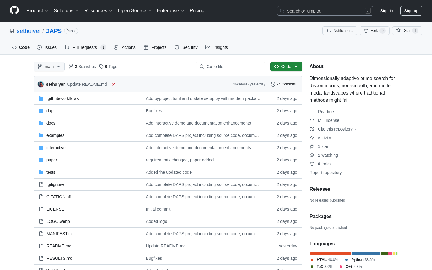 DAPS(Prime-Adaptive Search)