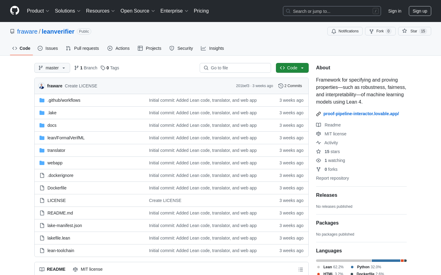 LeanML 検証ツール