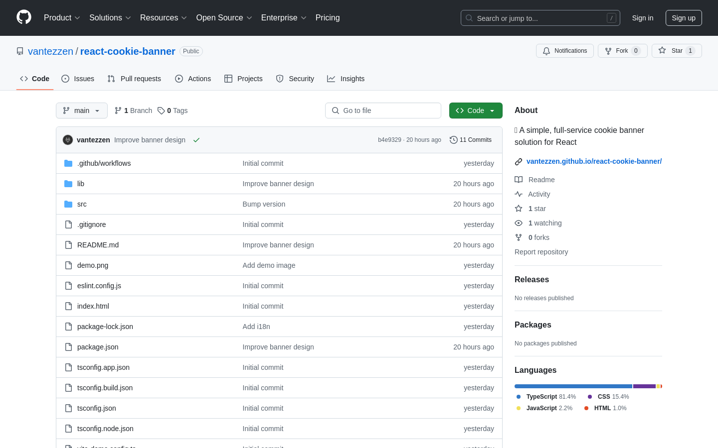 React Cookie Banner
