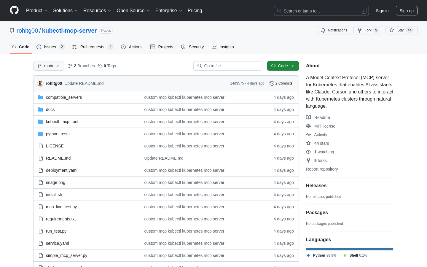 Kubernetes 対話型アシスタント